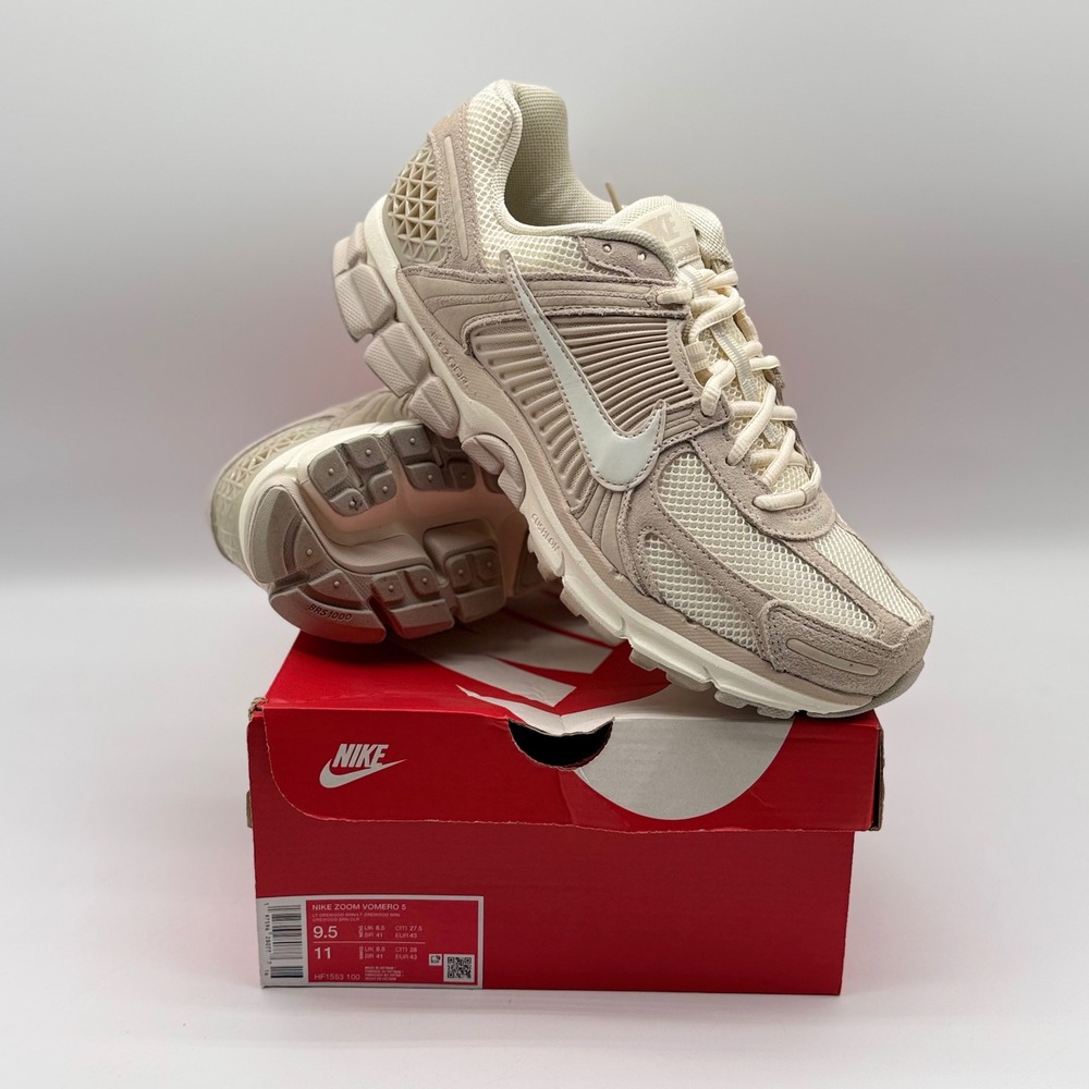Nike Zoom Vomero5 Mens9.5 Light Orewood Brown Sail Metallic Silver**New W/Box**